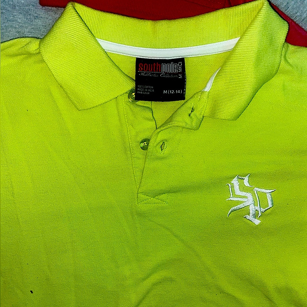 Lime Southpole Embroidered Polo
